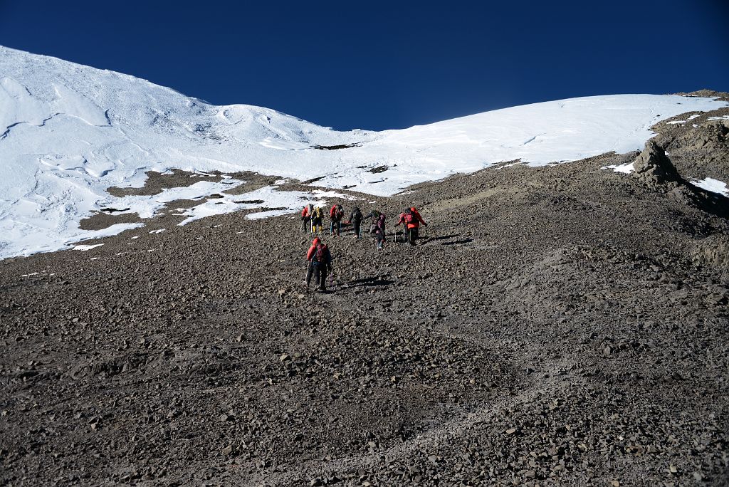 20 Climbing From Independencia Hut To The Glacier On The Climb To Aconcagua Summit